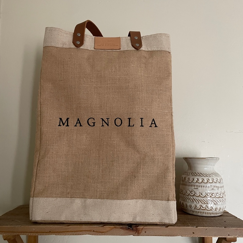 Magnolia Market Large Burlap Tote